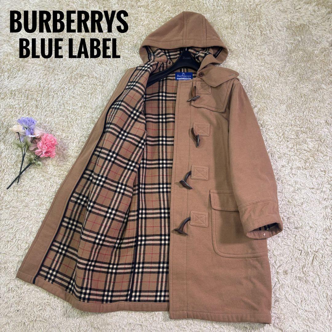 バーバリーズ　ビンテージ　ノバチェック　ウール　ダッフルコート　38
