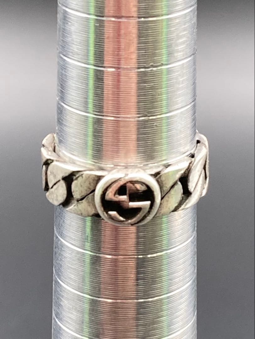 あ*ぃ様 Gucci リング インターロッキング 17号 silver