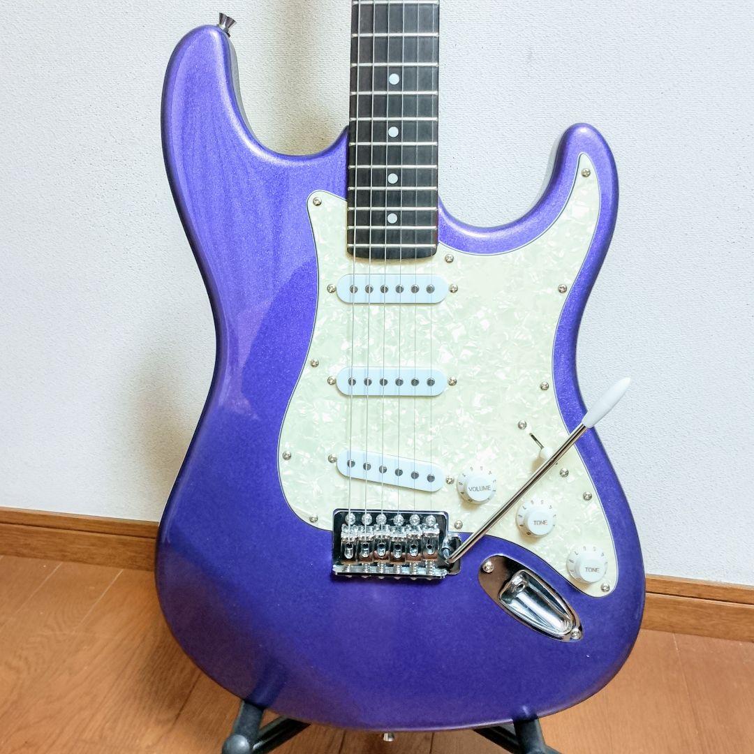 美品 Mavis ストラトキャスタータイプ エレキギター メタリック