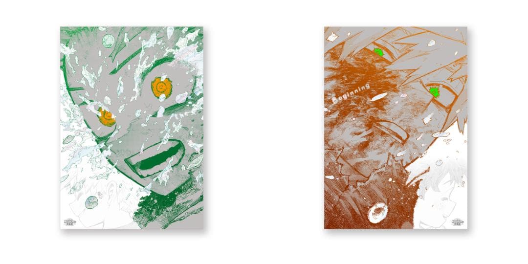 僕のヒーローアカデミア ヒロアカ 原画展 A2アートポスター2枚セット