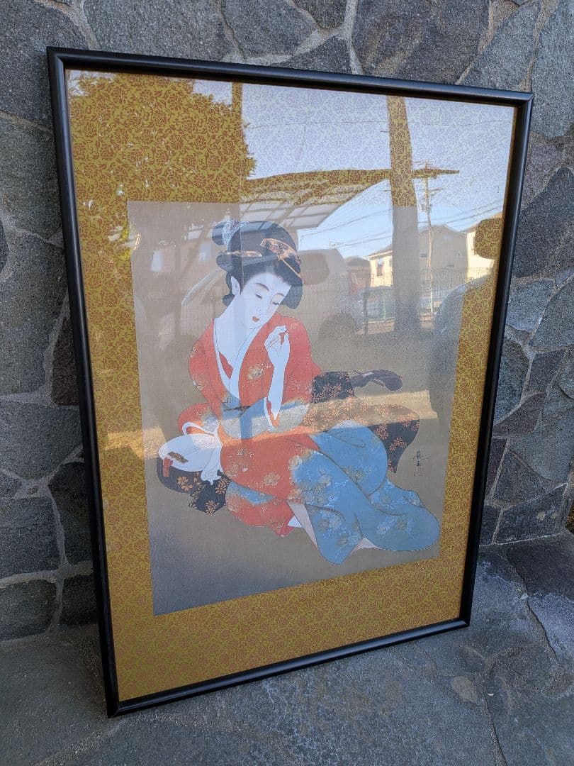 美人画 額装入り特大サイズ