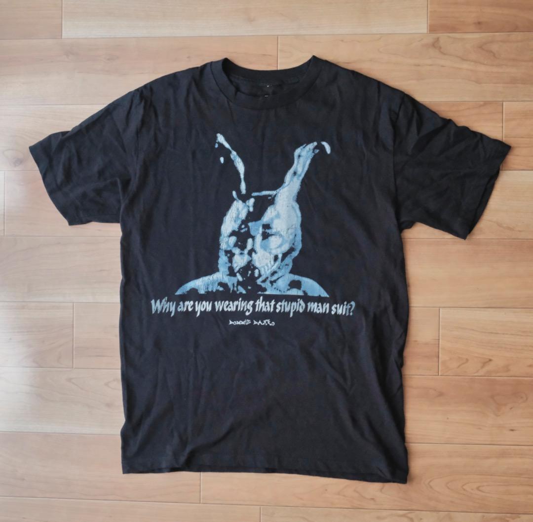 ドニーダーコ　Tシャツ　ブラック 映画 movie ウサギ 新品 ドニーダーコ ウサギ 青春カルトSF リバースムービー 映画 黒 T
