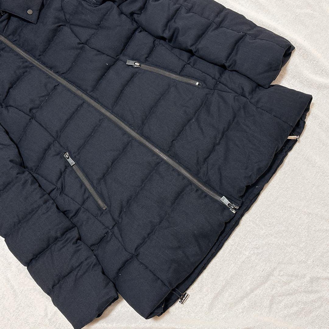 TATRAS ロングダウンコート セラミカ ネイビー ラクーンファー 3way