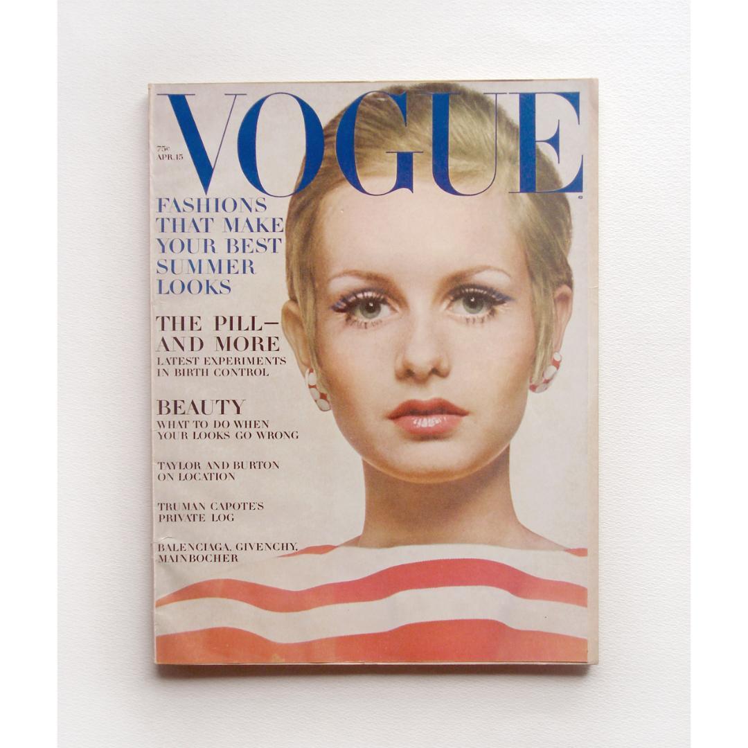 女性情報誌 Vogue Magazine April 15 1967 Twiggy