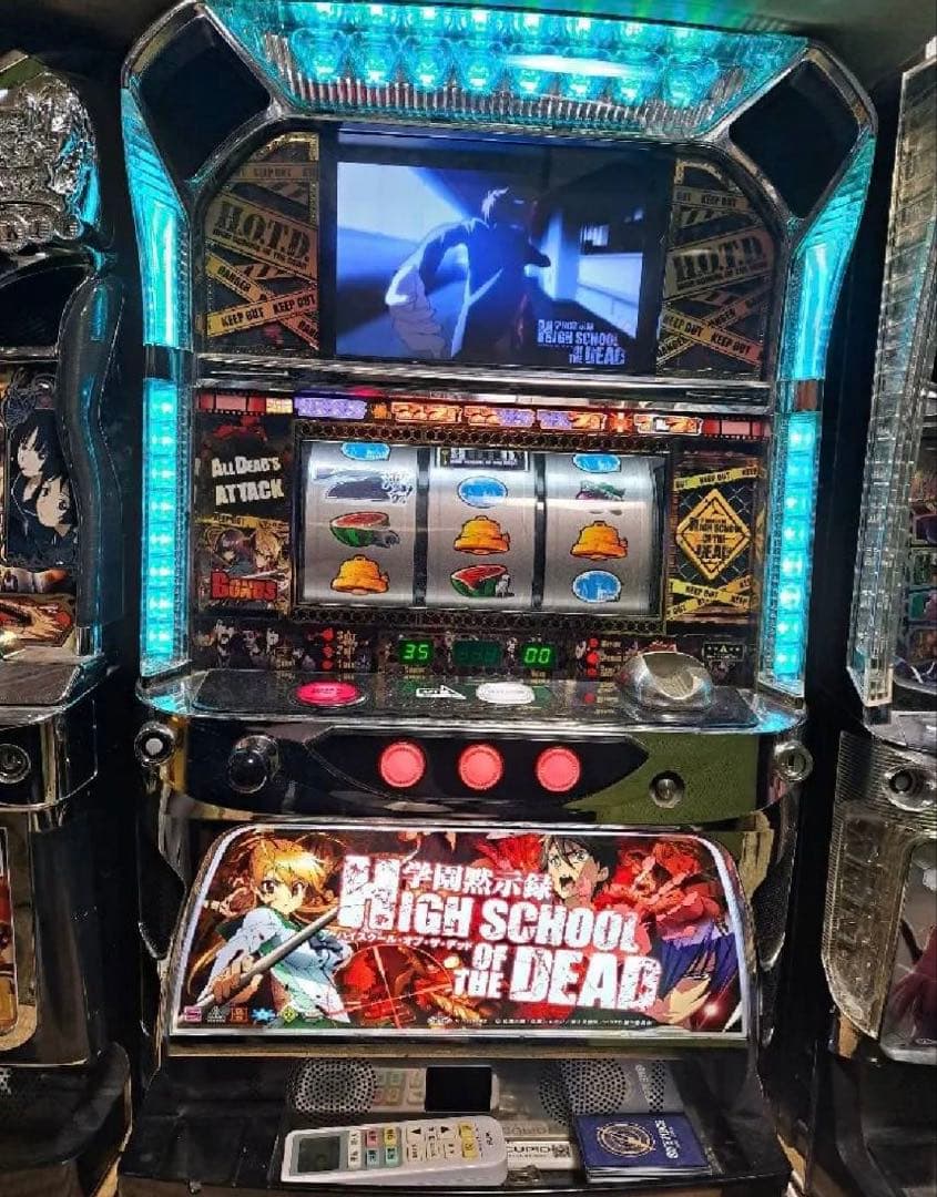 スロット 実機 学園黙示録 HIGH SCHOOL OF THE DEAD