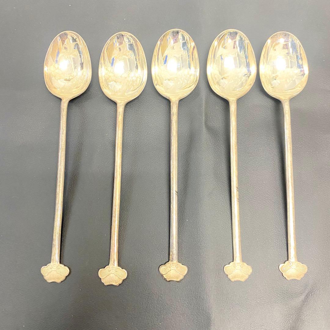 E11 慶雲上 昌丑 銀スプーン シルバー アンティーク 銀製 19.5cm