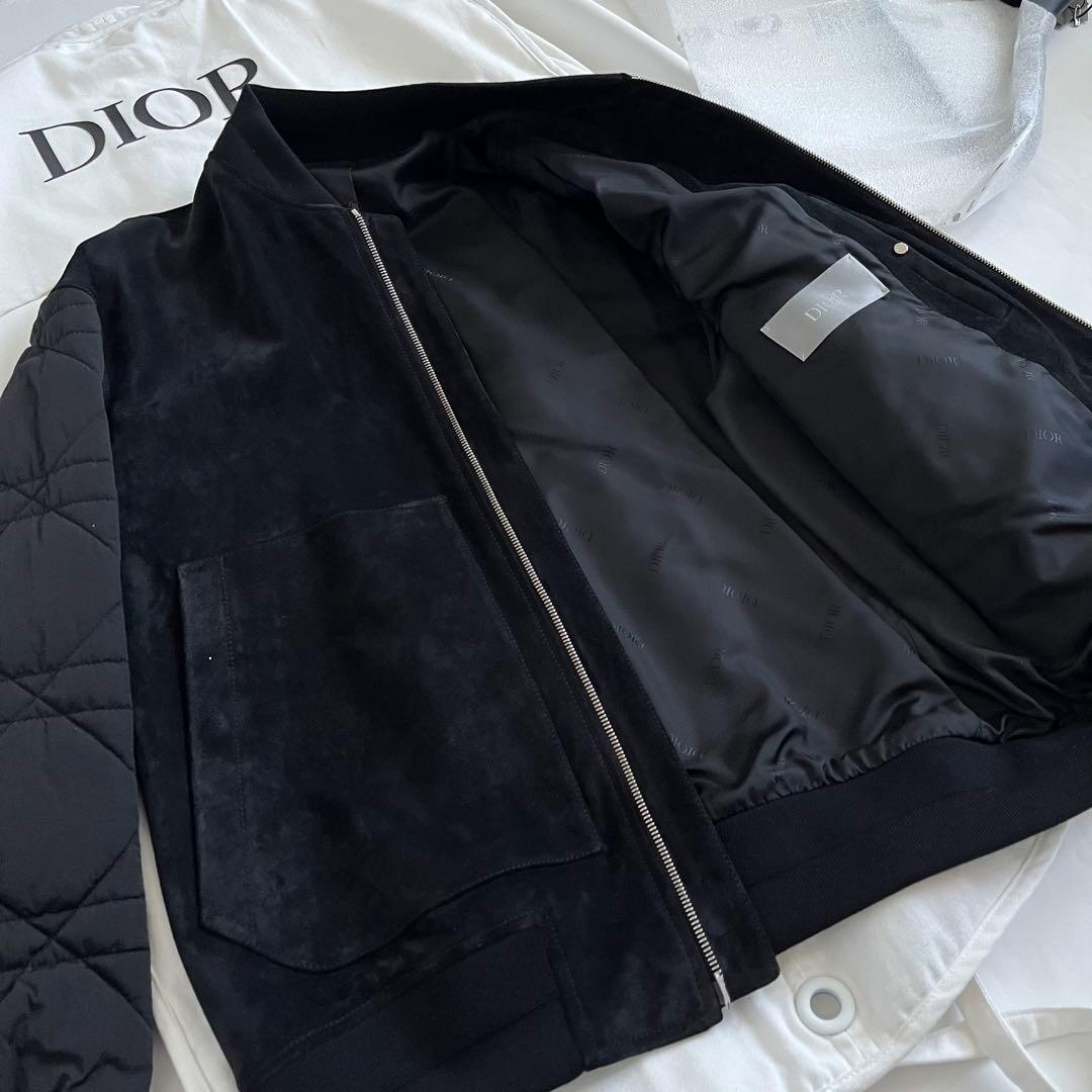 dior カナージュキルティング スエード LEATHER - JACKET - メルカリ
