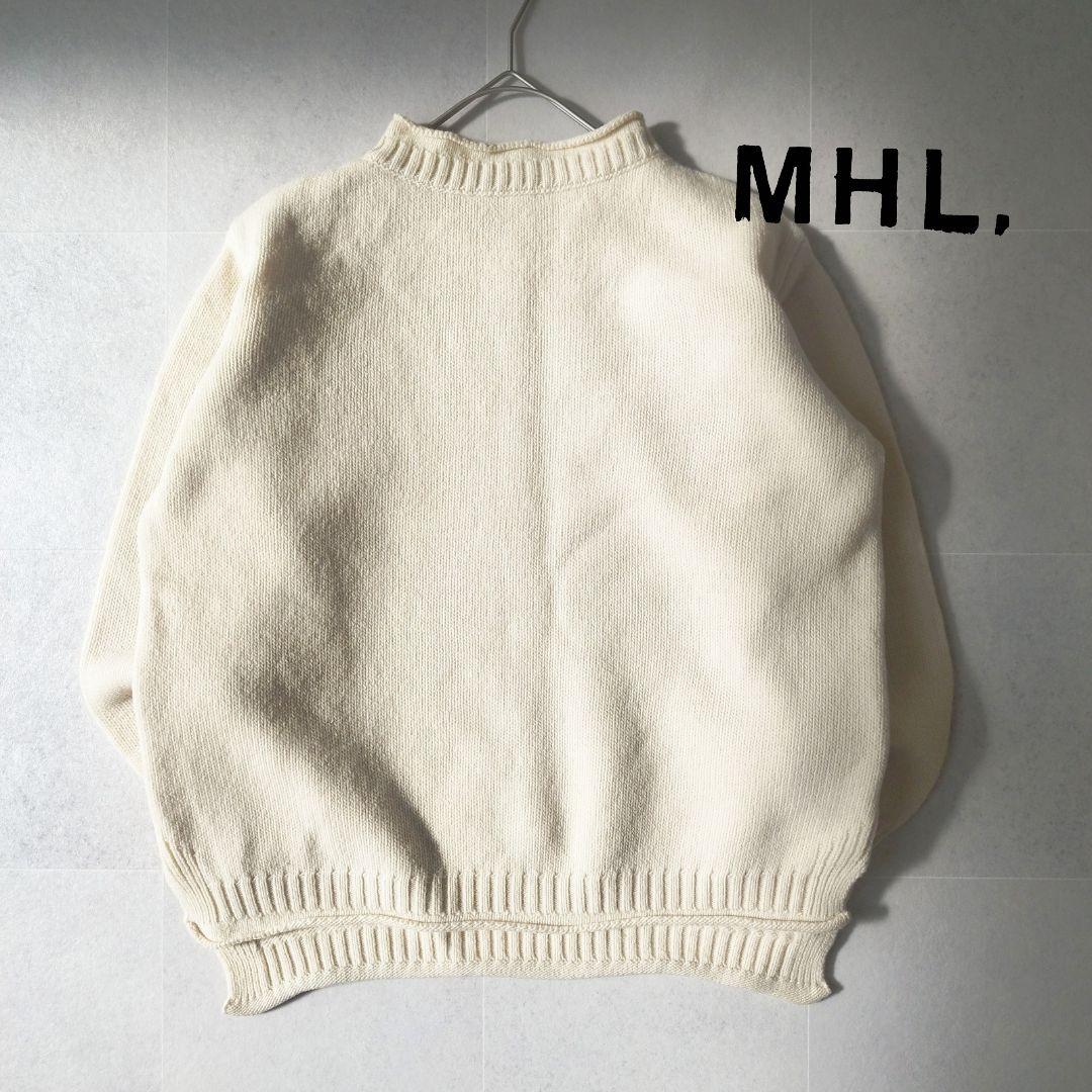 『逸品』MHL. VINTAGE MERINOウール100% オフホワイト