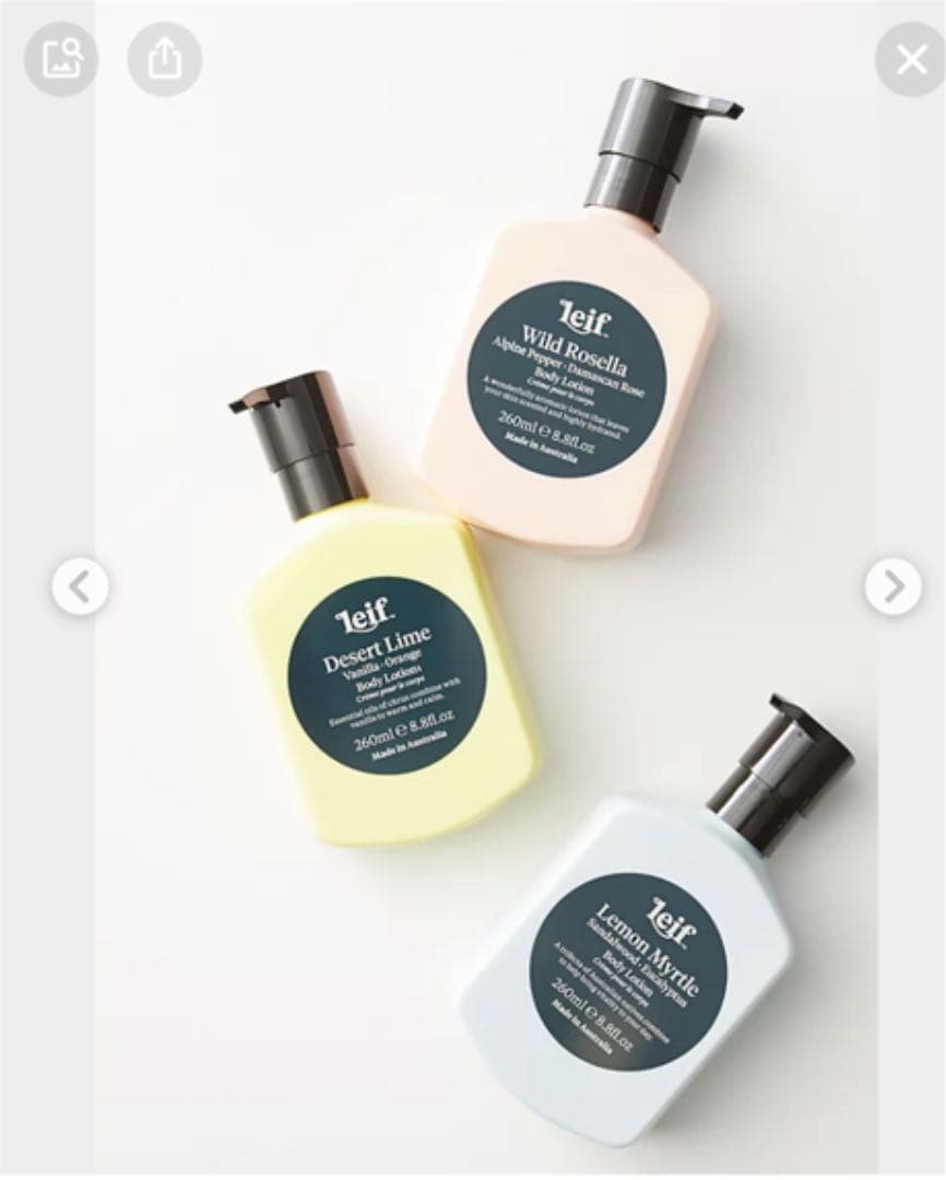 leif ★オーストラリア★ボディーローション★モイスチャライザー★日本未上陸