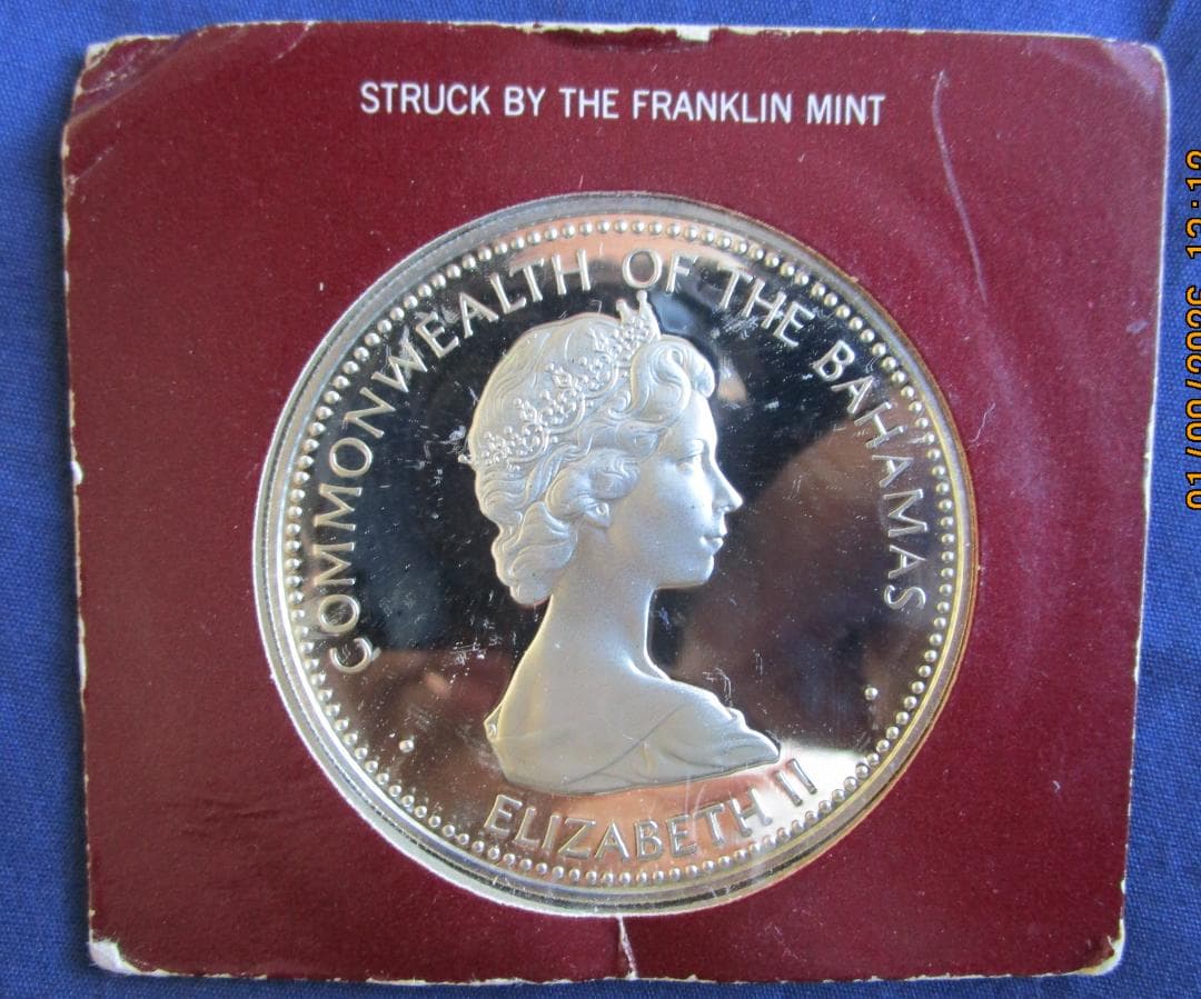 バハマ 1973年 10ドル 銀貨 プルーフ 1枚 - メルカリ