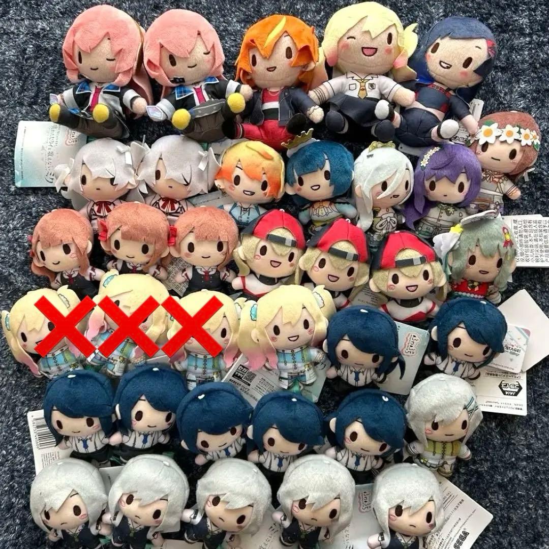 プロセカ　ふわぷち マスコット　ぬいぐるみ　プロジェクトセカイ まとめうり36点