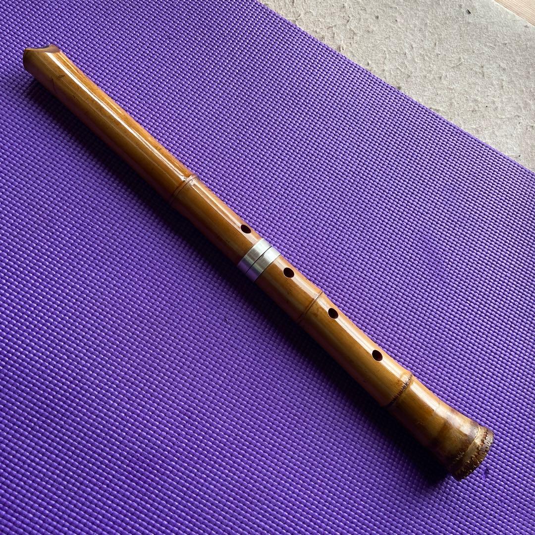 42 値下げ　尺八　一尺八寸管　銘　○寿？