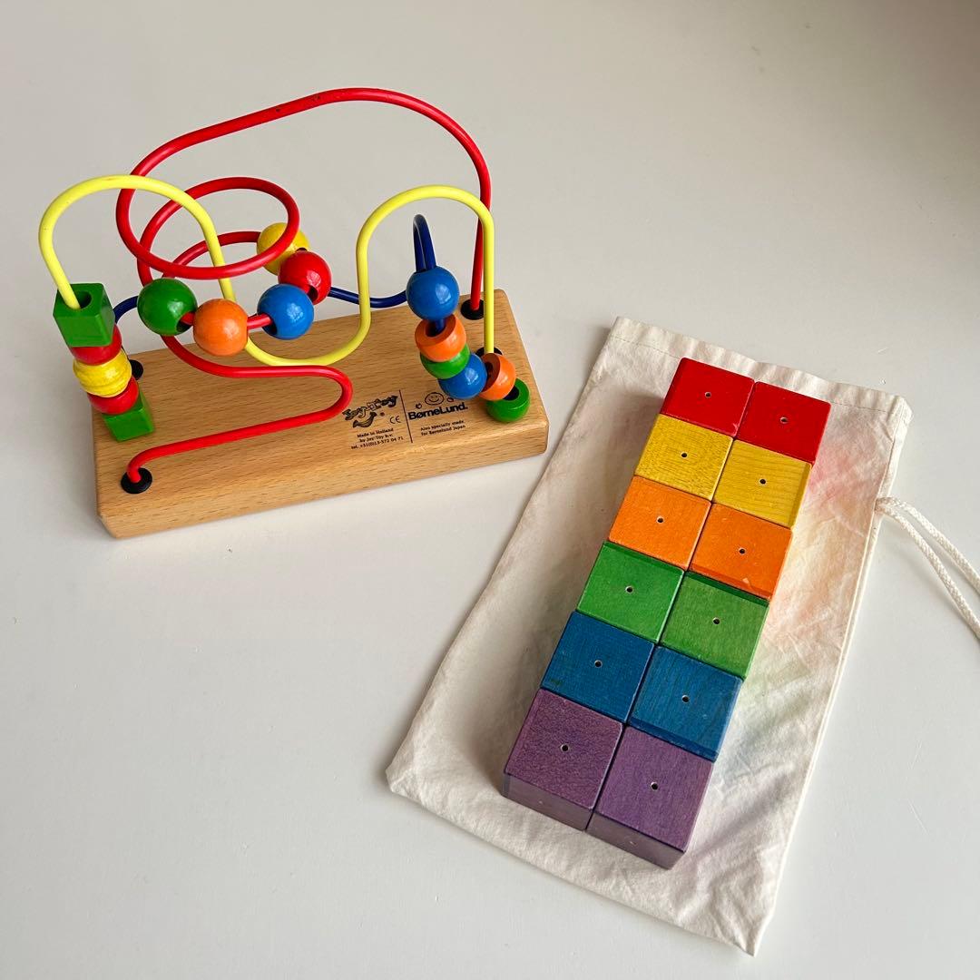 ベビーキューブ　ジーナ社　ルーピング　フリズル　　ボーネルンド　知育玩具