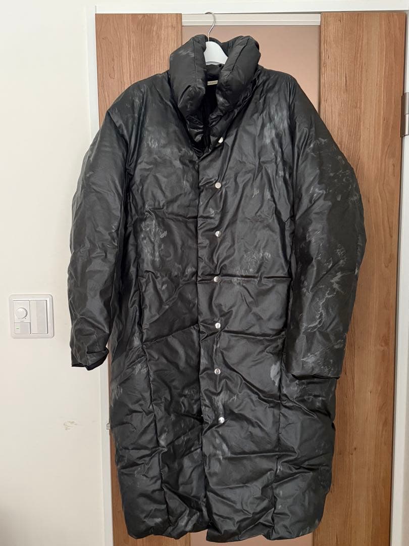 HARUNOBUMURATA ロングダウンジャケット ブラック深グリーン HARUNOBUMURATA（ハルノブムラタ） ダウン ダウンジャケット