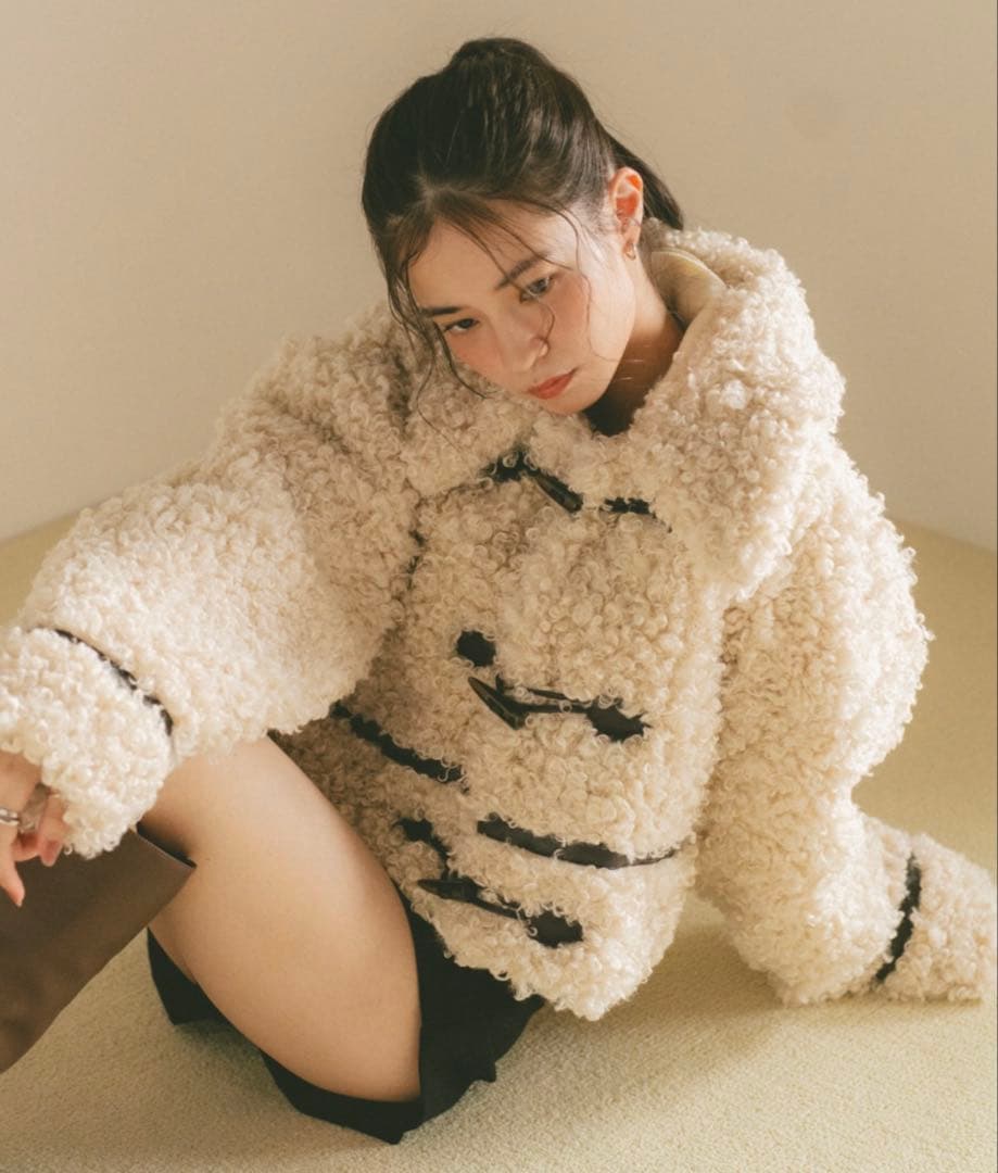 vannie u プードルファー ダッフルコート