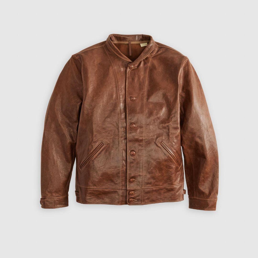 リーバイスアインシュタインモデル革ジャンMサイズ世界限定500/486 Levi's®がアインシュタインモデルのレザージャケットを世界500着限定で