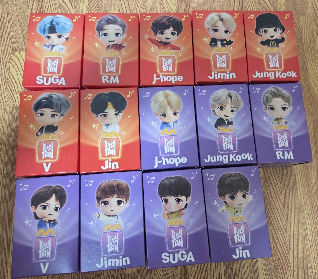韓国マクドナルド BTSコラボ完全コンプリートフィギュア14個+おまけ付き