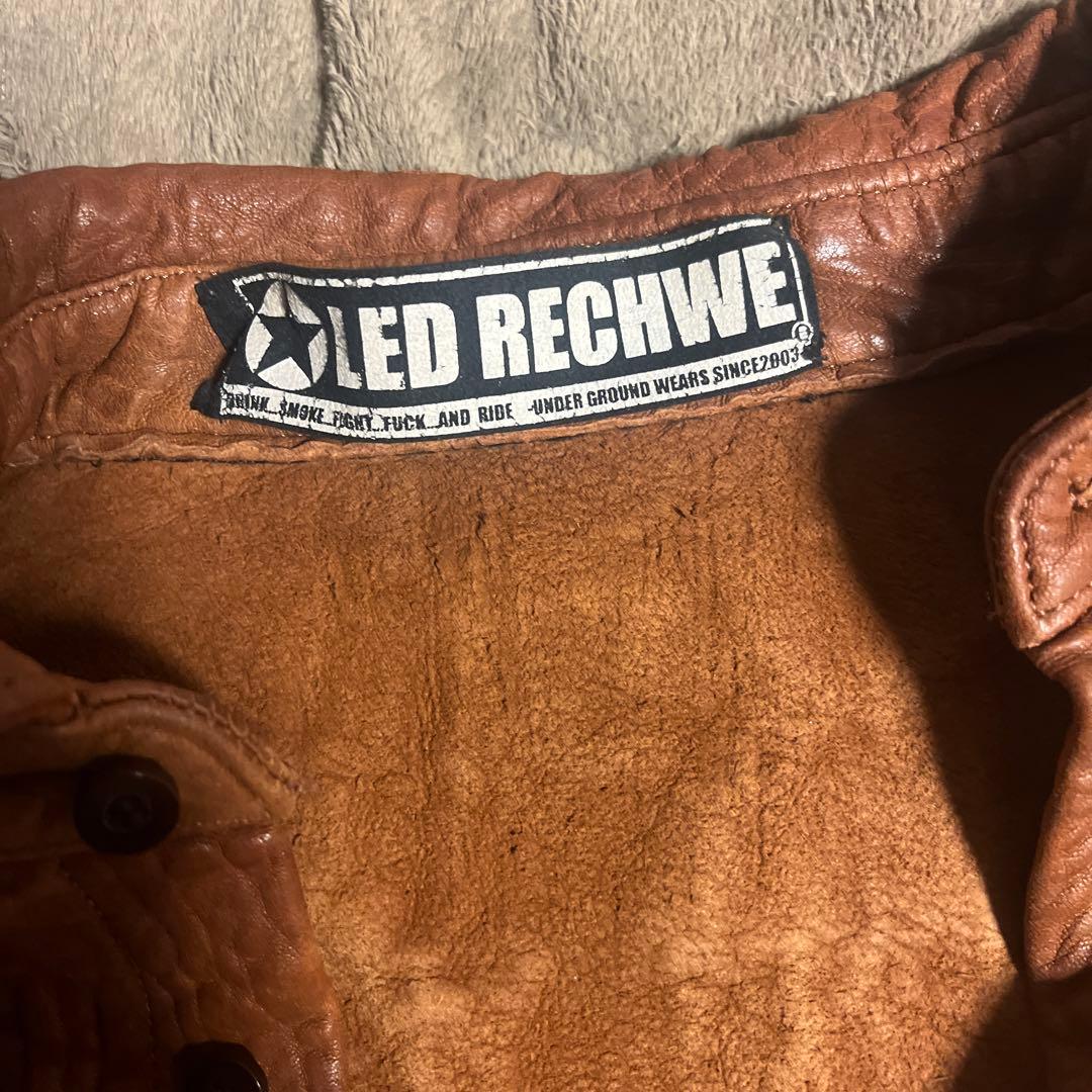 LED RECHWE ラムレザーシャツ