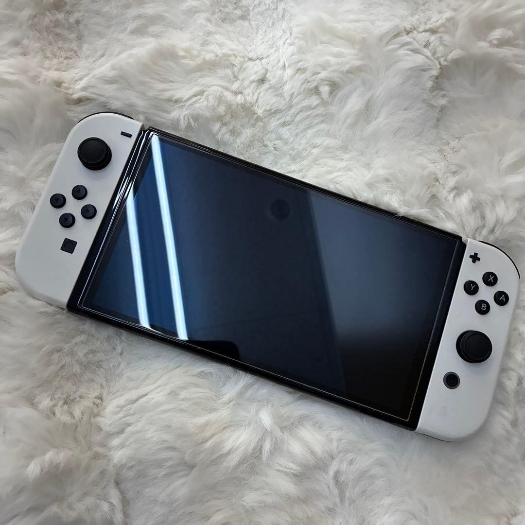 【動作確認済み】Nintendo Switch ホワイト 本体 充電器付き Nintendo Switch（有機ELモデル） Joy-Con(L)/(R) ホワイト HEG-S