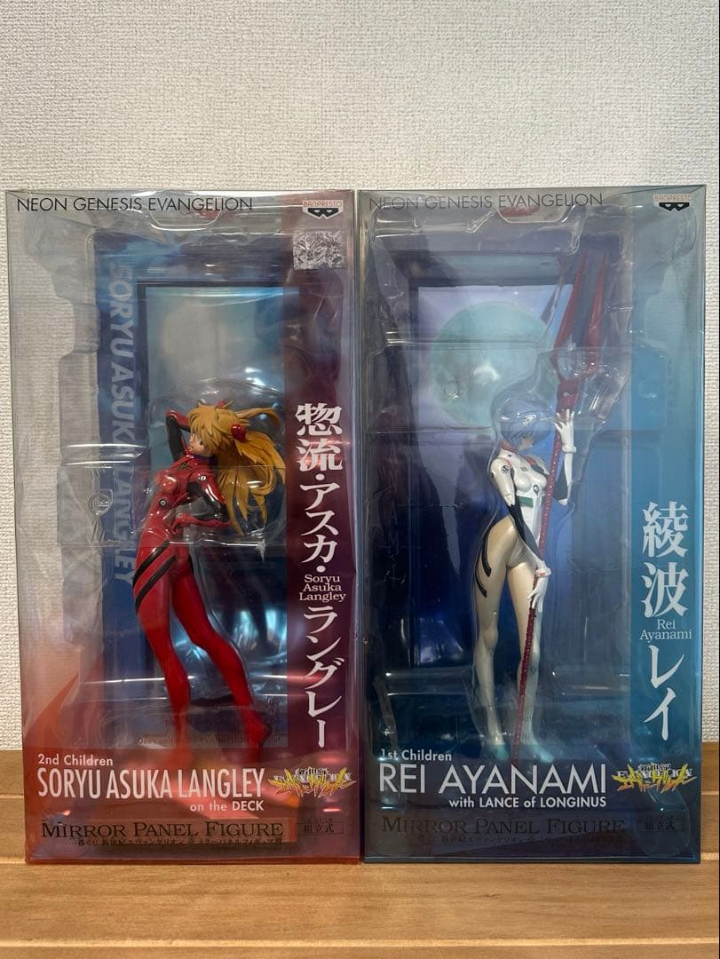 新世紀 エヴァンゲリオン 2007年一番くじ ミラーパネルフィギュア 2体セット