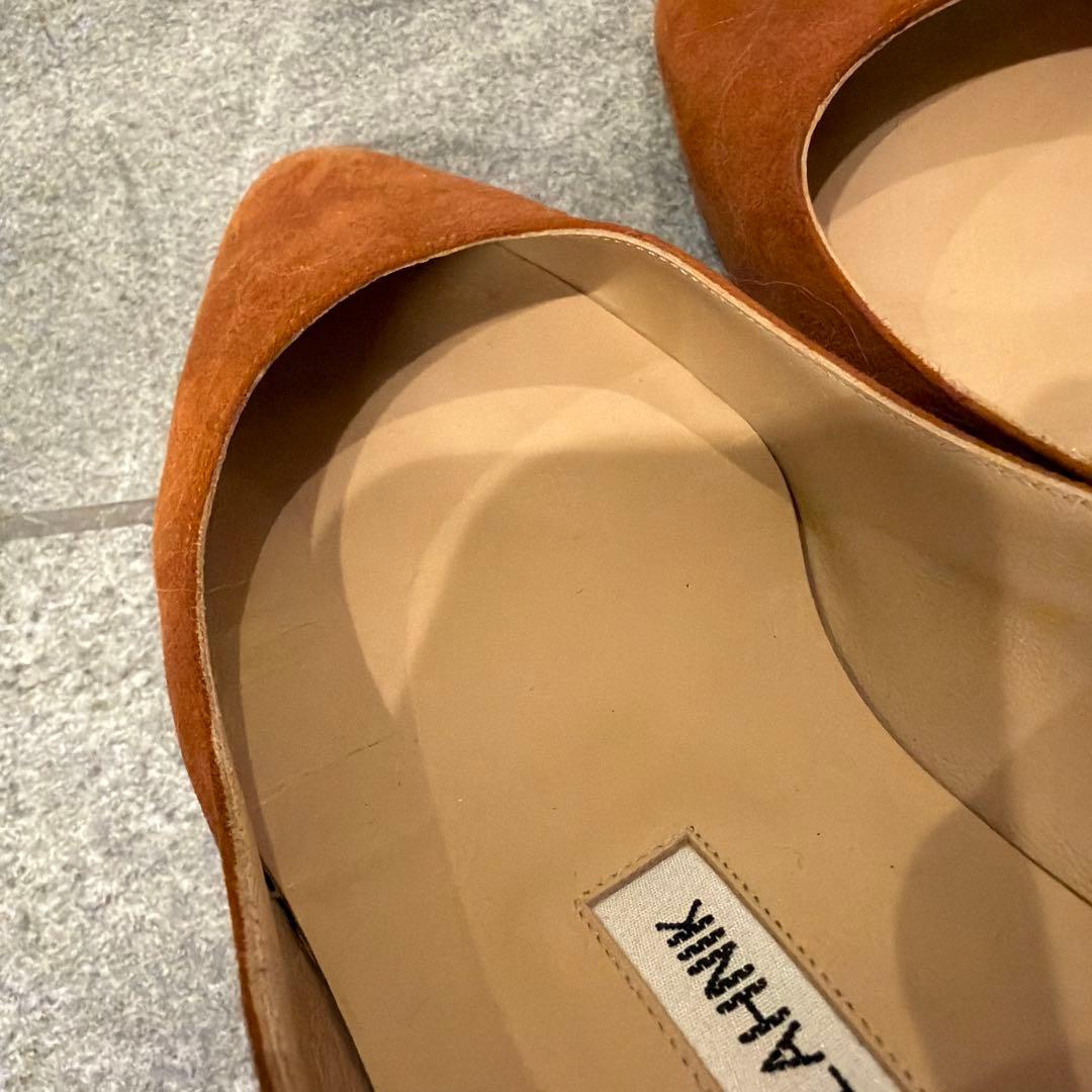 マノロブラニク パンプスリストニー ロンハーマン37.5 Drawer OHGA