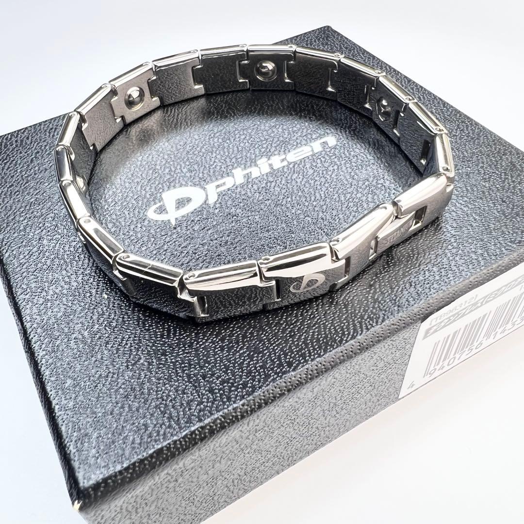 美品♪ PHITEN ファイテン チタン ブレスレット ミクロチタンボール.