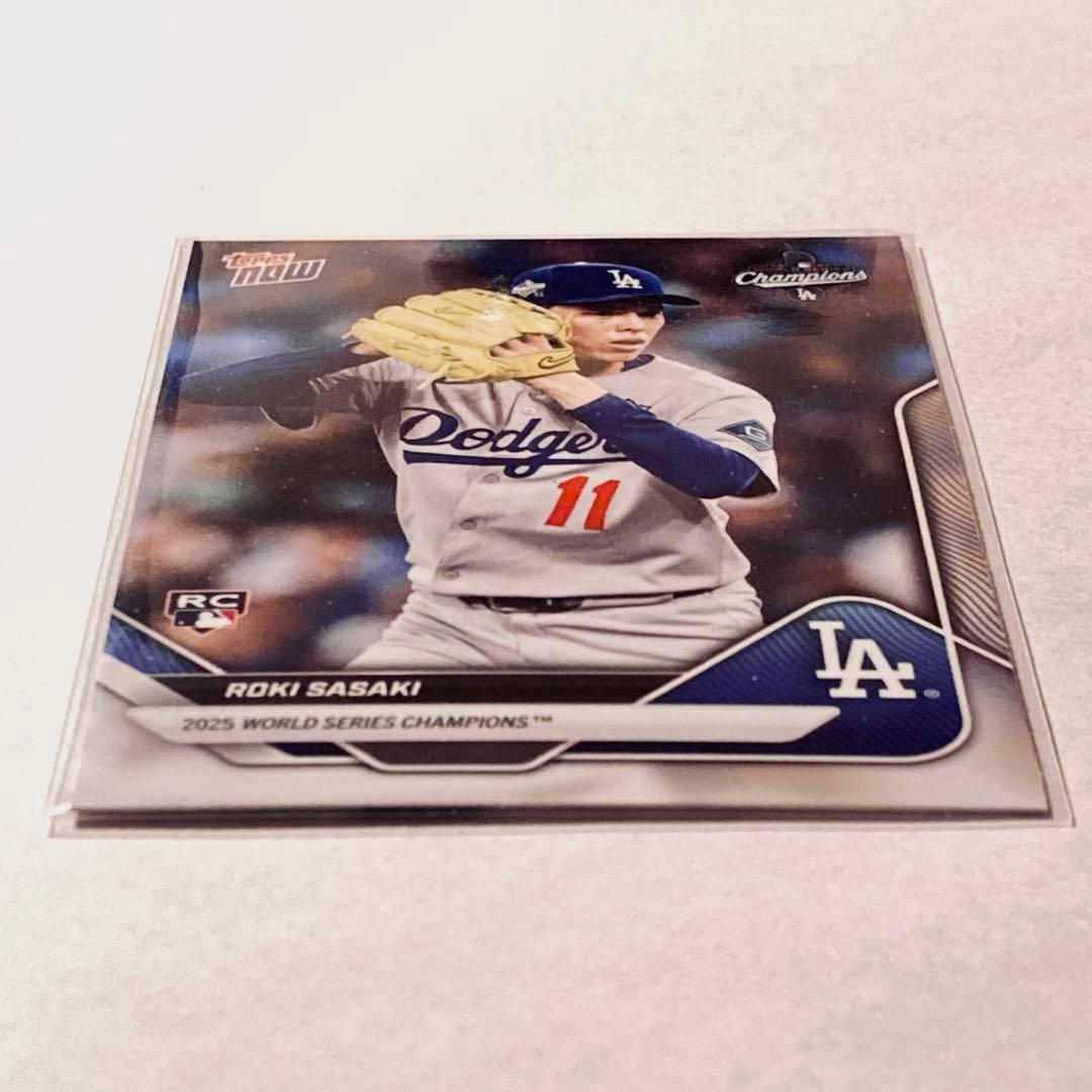 Topps Now 2025 佐々木朗希 SP ドジャース ワールドシリーズ - メルカリ