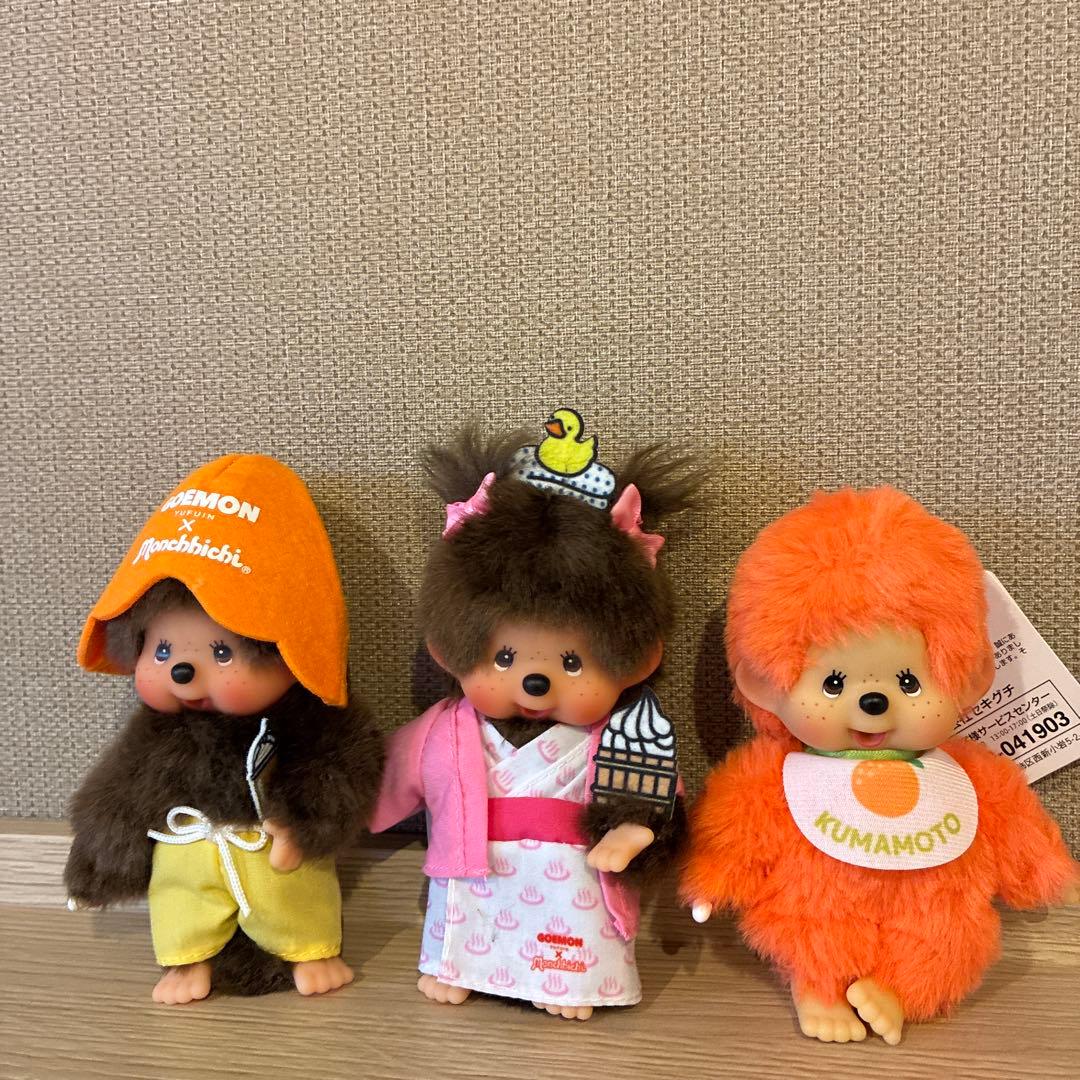 新品 限定 モンチッチ 3体 GOEMONコラボ 熊本限定デコポン おまけ付き