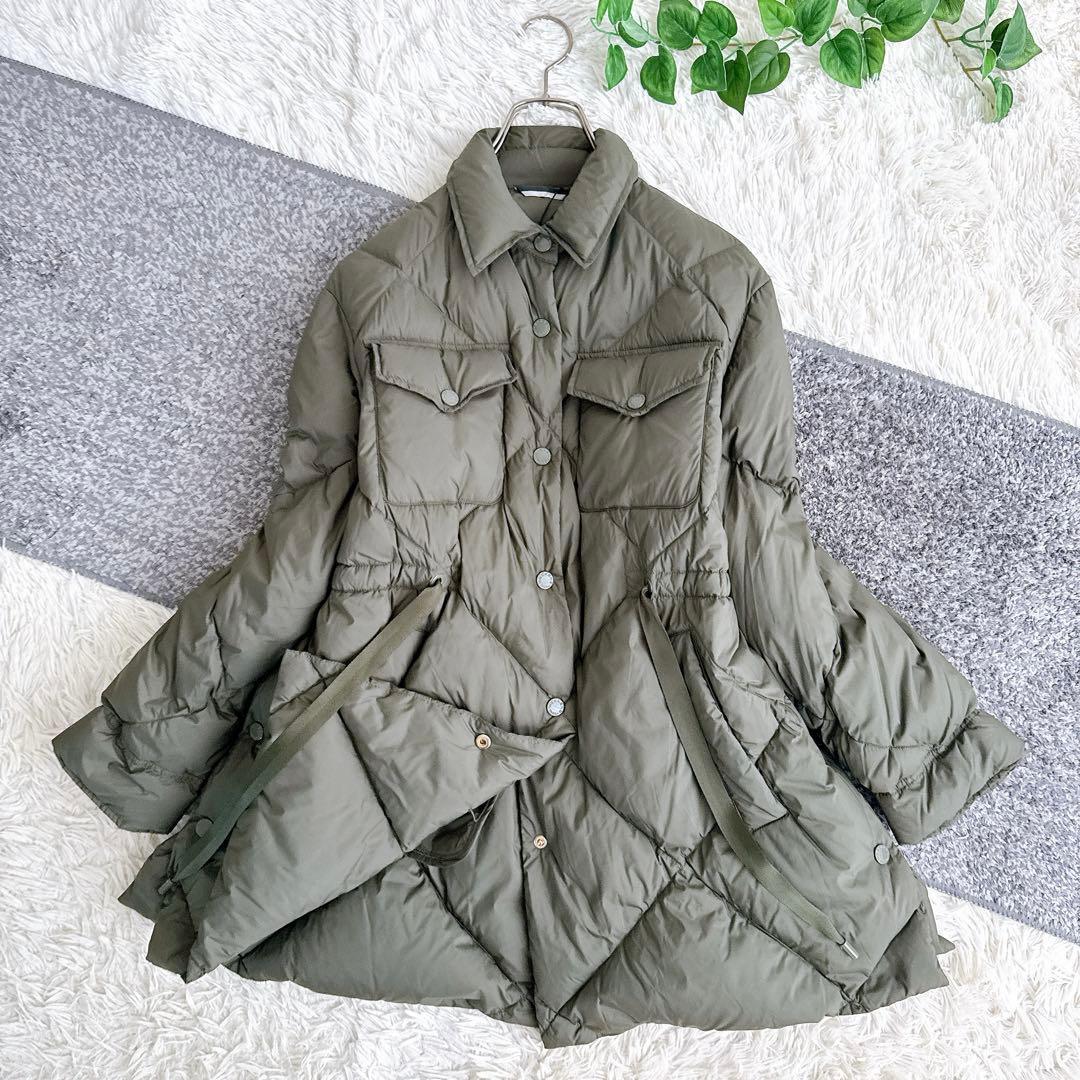 近年モデル　MaxMara ライトダウン　コート　キルティング　オリーブ　38