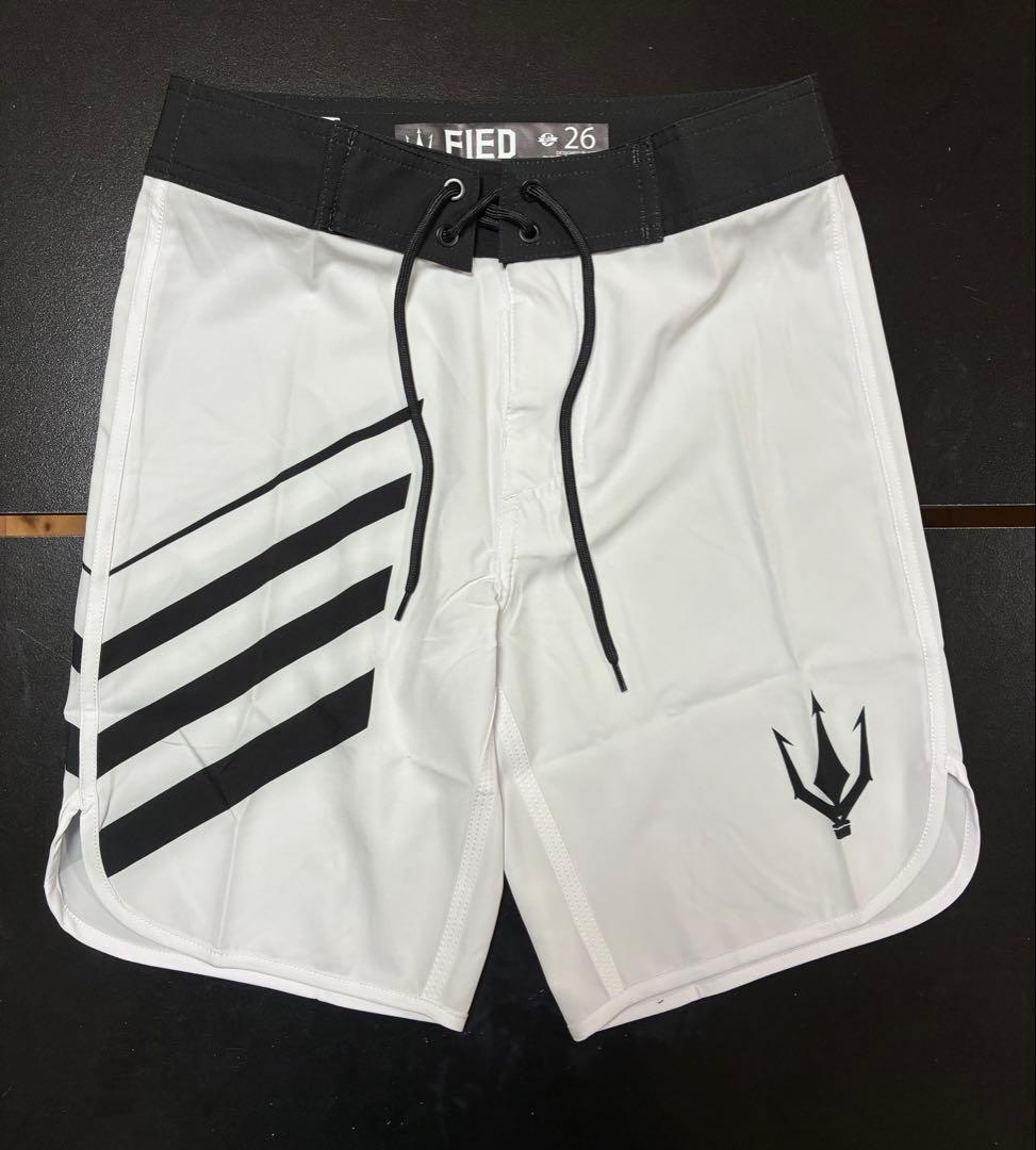 FIED ファイド サーフパンツ Sサイズ ホワイト ストライプ フィジーク
