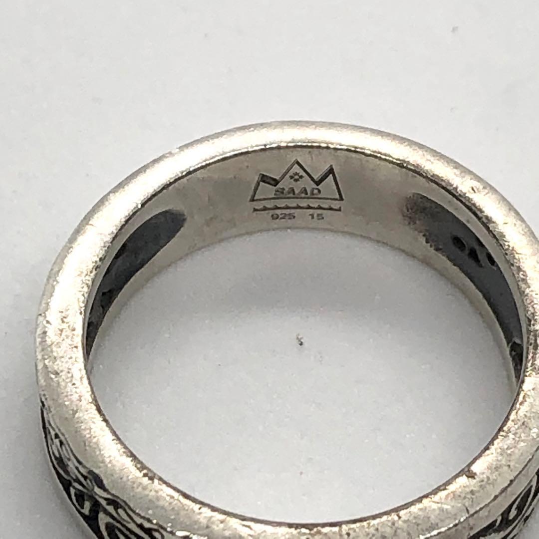 SAAD リング メンズ アラベスク 唐草 太陽神 サンシンボル シルバー925