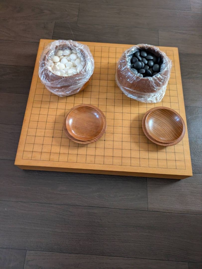 値下げしました。碁盤　卓上盤2寸　カヤ　ケヤキ碁笥特大