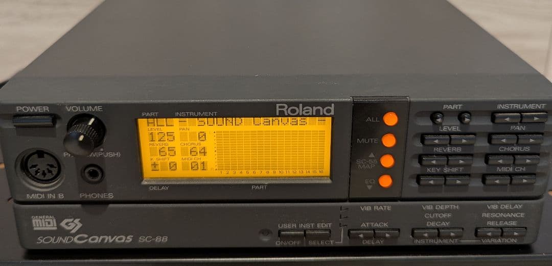 Roland SC-88 Sound Canvas MIDI音源モジュール - メルカリ