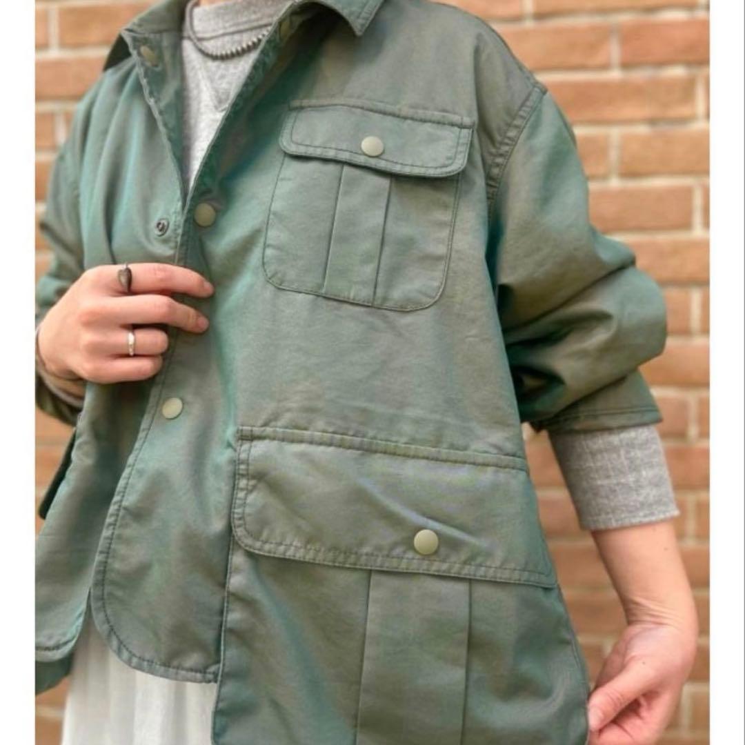 BEAMS BOY シャンブレーギャバショート フィッシングジャケット