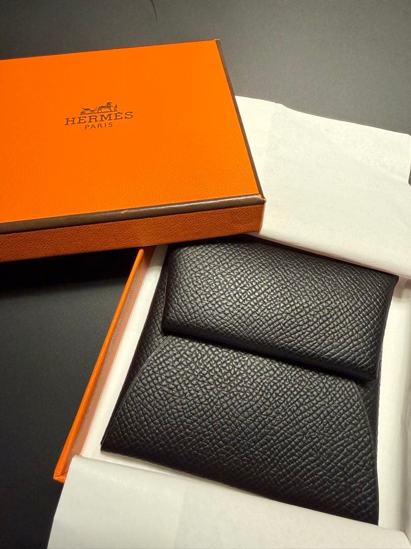 HERMES エルメス バスティア ケース ノワール ブラック