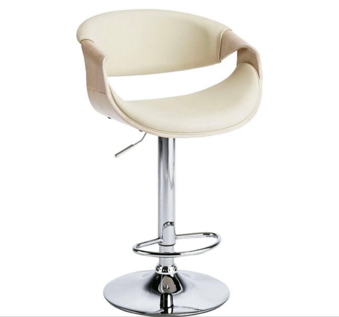 バーチェア、カウンターチェア　360度回転　高さ調整可能