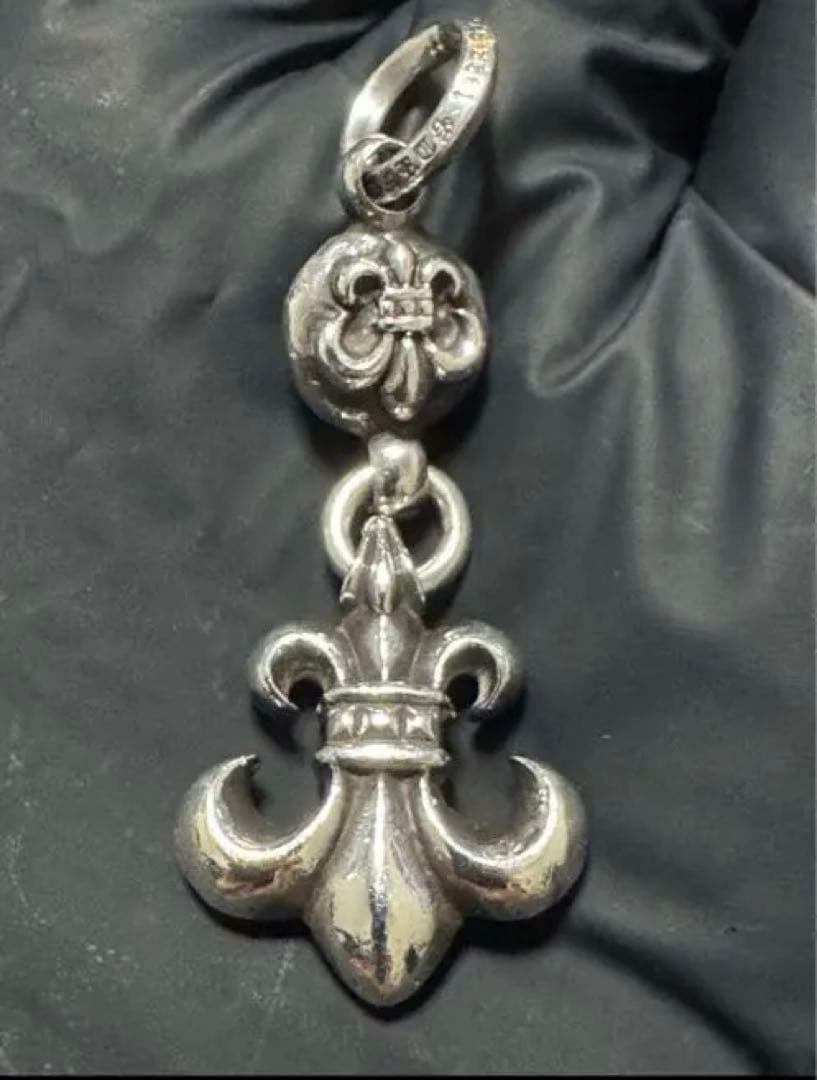 クロムハーツ ワンボールBSフレアペンダント ロールチェーン16inchセット