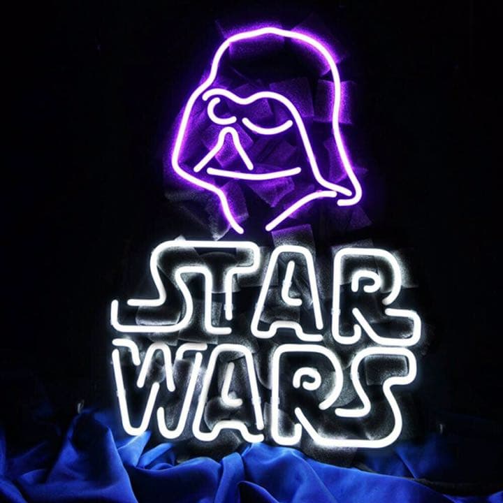 スターウォーズ　ネオンサイン　オリジナルネオン作成可能