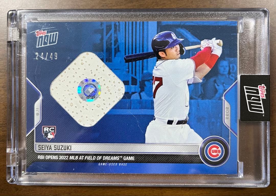 【活躍中！】鈴木誠也 2022 Topps Now 693 ベースレリック