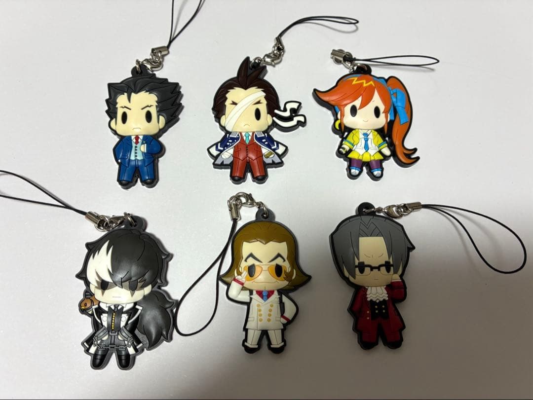 D4 逆転裁判5 ラバーストラップコレクション　全種セット