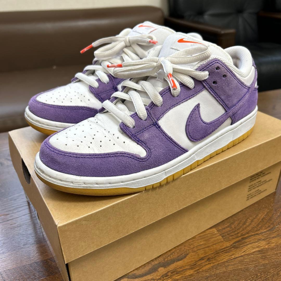 NIKE DUNK LOW PRO SB パープル 27cm Nike SB Dunk Low Pro ISO Orange Label Court Purple