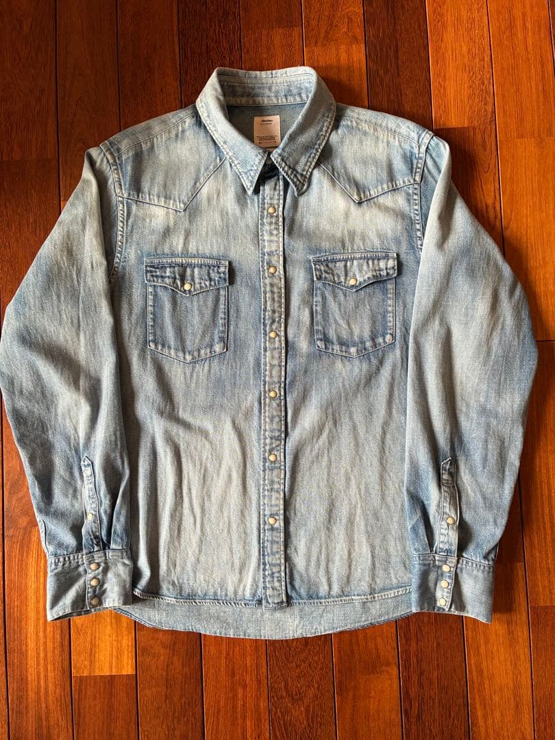 トップス visvim SOCIAL SCULPTURE SHIRT DMGD 2