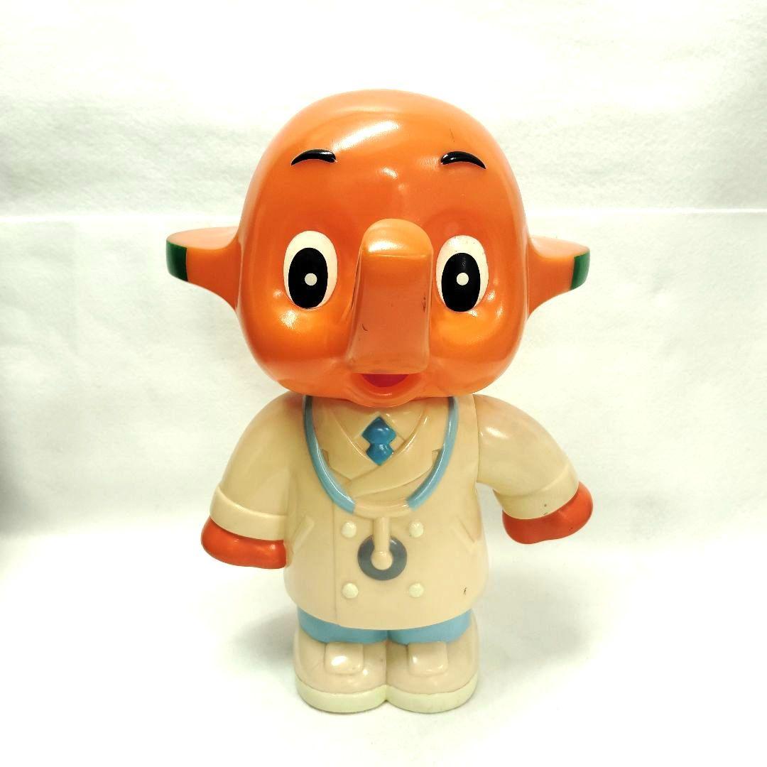T】希少✨佐藤製薬 サトちゃん ドクター ソフビ 貯金箱 コインバンク