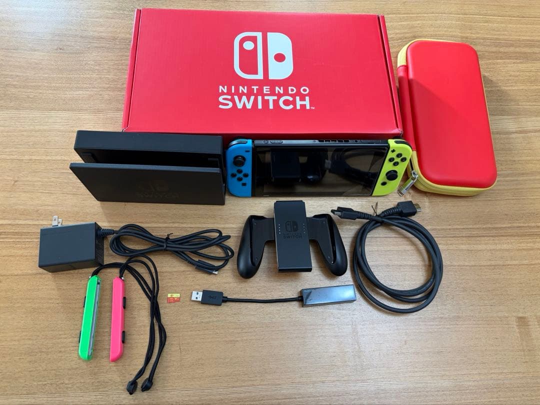 NINTENDO SWITCH 任天堂 スイッチ 本体 完品 付属品あり