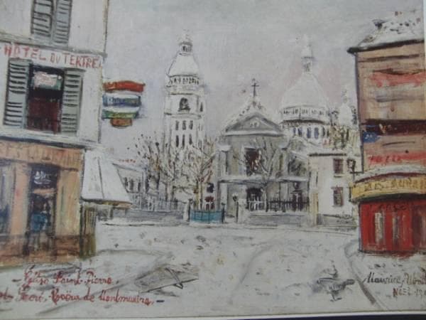 ユトリロ、MauriceUtrilloサンピエール、限定高級画版、新品額付