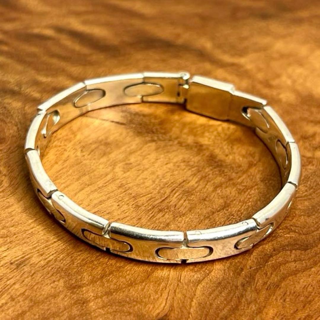 メキシコ ヴィンテージ シルバー モダンヘビー ブレスレット MEXICO925