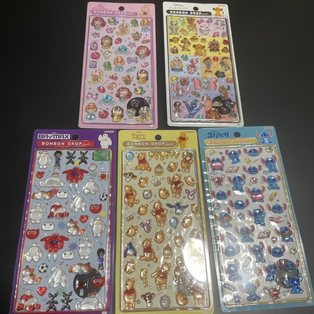 正規品　ディズニーボンボンドロップシール