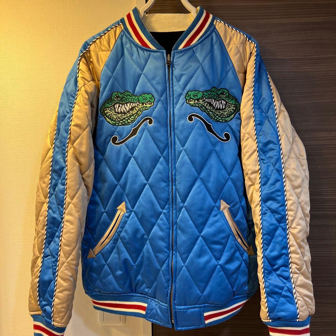 BILLVAN】ビルバン 別珍ベロアスカジャン リバーシブル 総刺繍 (40