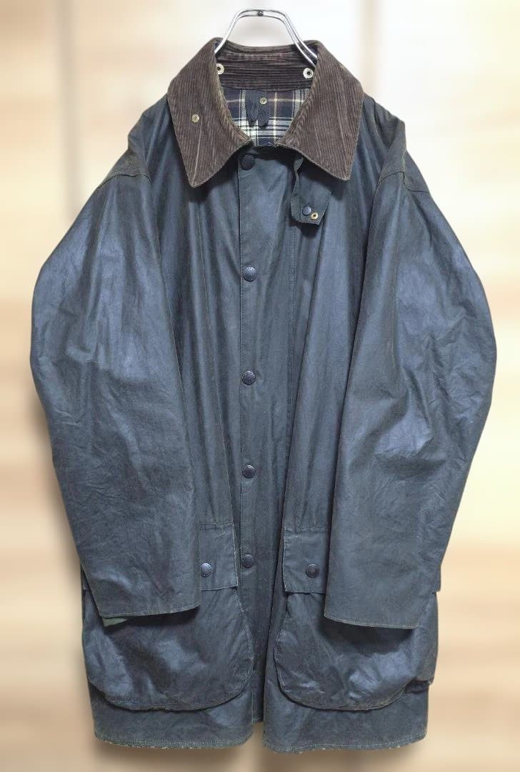 Barbour BORDER ボーダー 90s 44 セージ リワックス済！