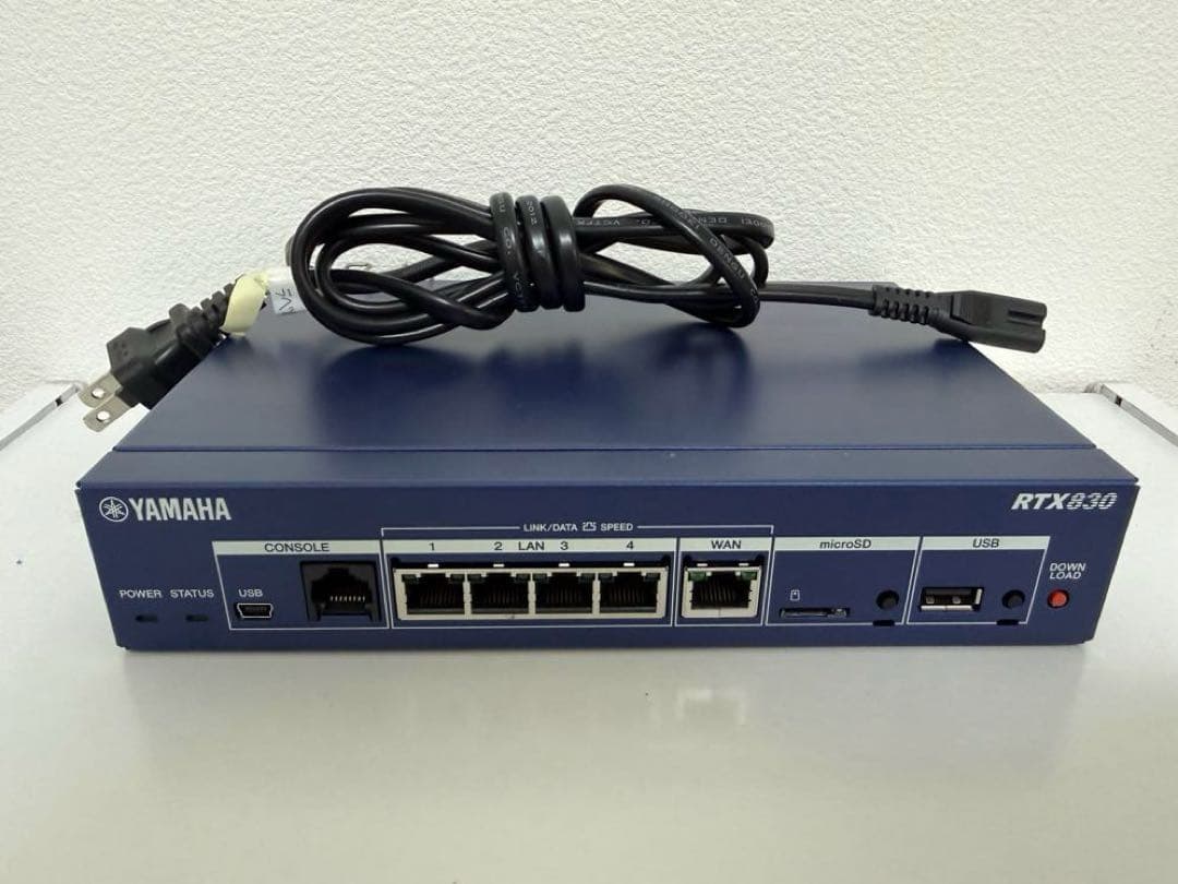 YAMAHA RTX830 ギガアクセス VPN ルーター USED